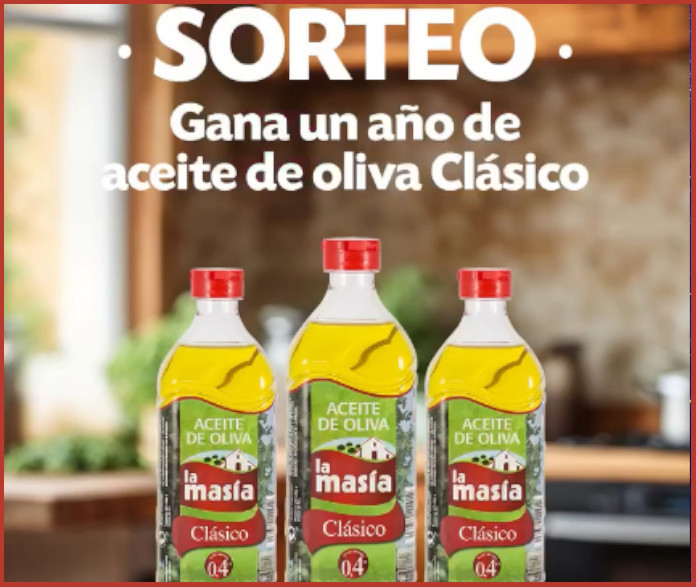 La Masía scoate la sorți 5 loturi de ulei de măsline pentru 1 an – cadouri și mostre gratuite
 – Știri de agrement