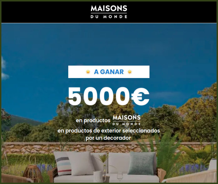 Maisons du Monde extrage un voucher cadou de 5.000 EUR – Cadouri și mostre gratuite
 – Știri de agrement