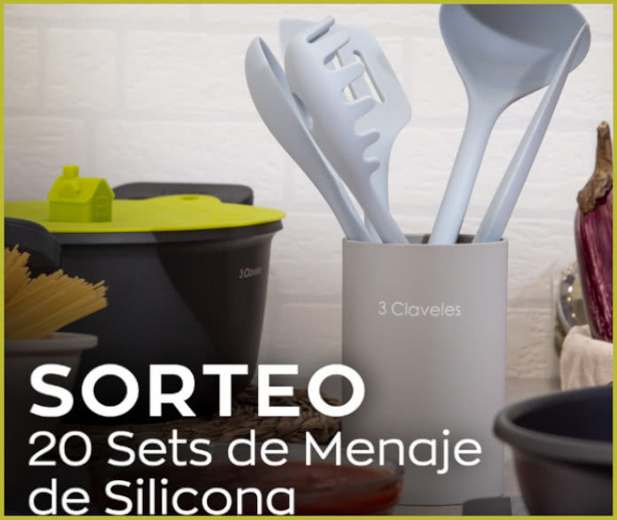 3 Claveles scoate la sorți 20 de seturi de ustensile de bucătărie din silicon – cadouri și mostre gratuite
 – Știri de agrement