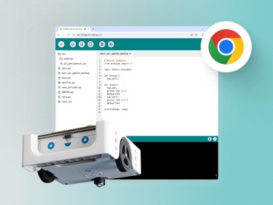 ¡El Arduino Web Lab para MicroPython Editor está disponible! Con compatibilidad con Chromebook para codificación Alvik y más