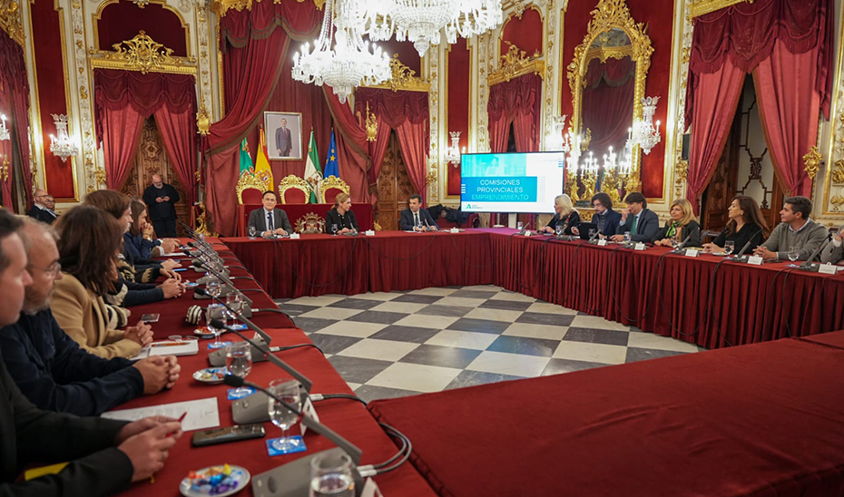 La Junta culmina con la Comisión de Emprendimiento de Cádiz la constitución de estos órganos en las ocho provincias