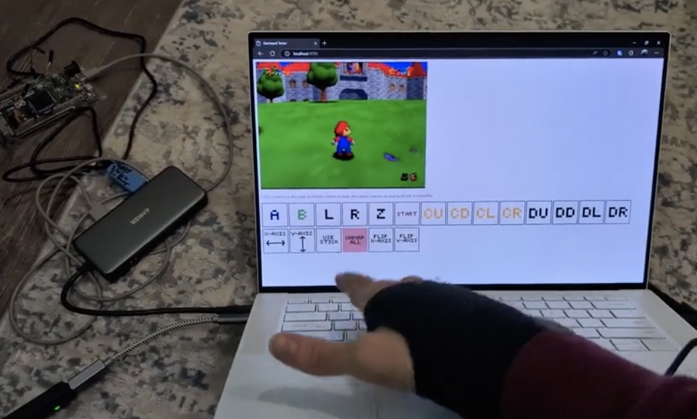 Mueve a Mario de forma remota con este sistema de control N64 en línea