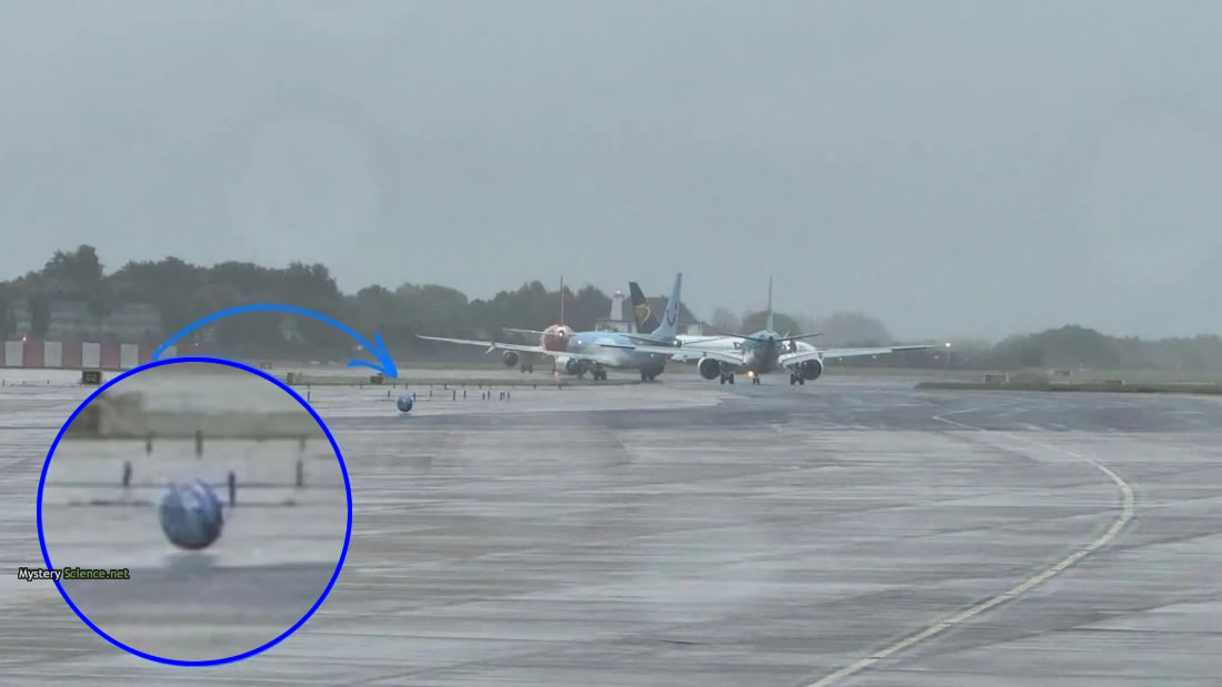 Strange blue orb spotted on Manchester airport runway – Mystery Science
