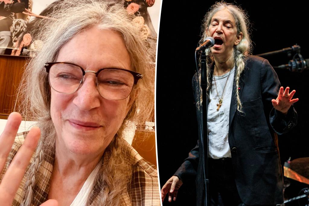 Patti Smith “ absolutamente bien ” después de haberse colapsado en el escenario en Brasil