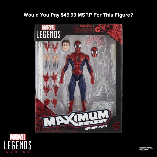 Marvel Legends Maximum Series Spider-Man US MSRP Confrimed – $49.99