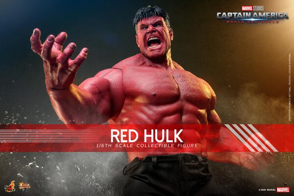 Hot Toys Captain America: Brave New World Red Hulk 1/6th Scale Collectible Figure