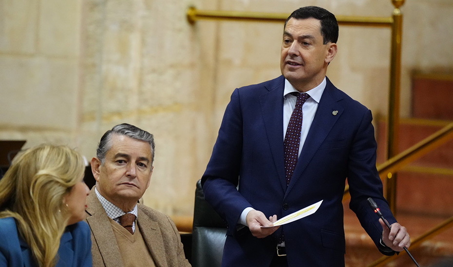 Moreno señala que el Gobierno andaluz está centrado en la gestión para seguir avanzando en la transformación de Andalucía