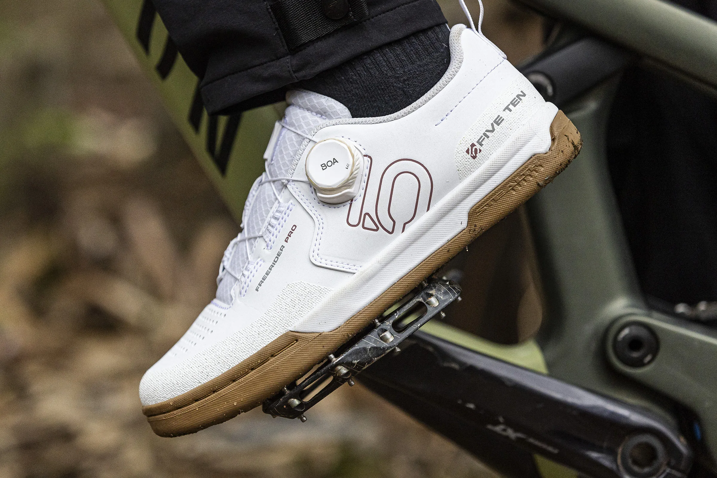 Cinco diez carrete de zapatos boa de freerider pro boa en una actualización de ajuste de dial