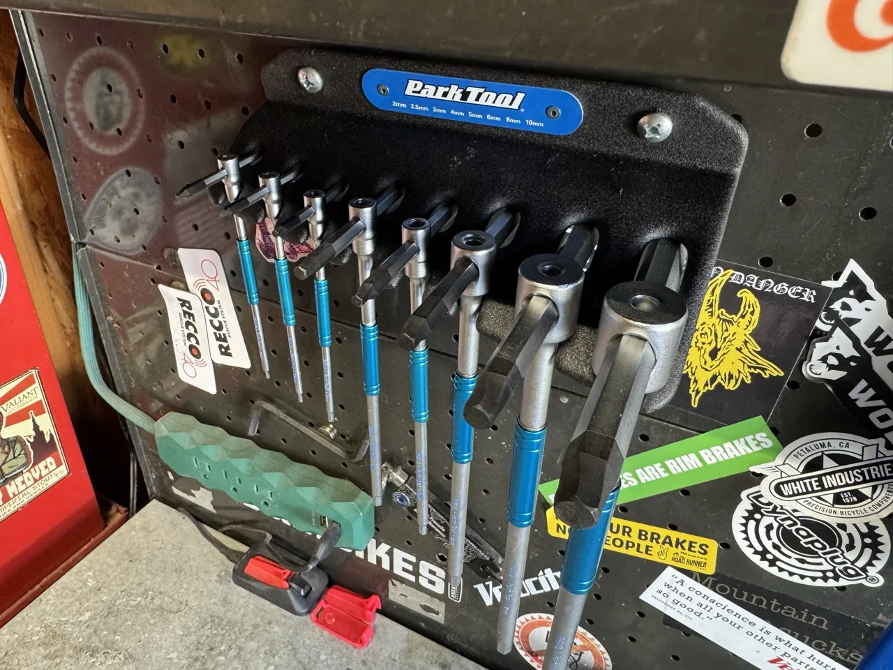 Park Tool Sliding T-Handle Hex Set de llave hexagonal hace el trabajo con facilidad
