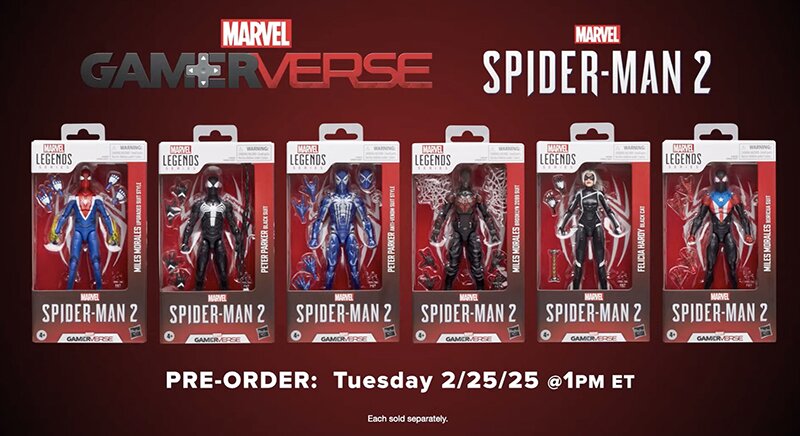 Hasbro Marvel Legends Series Gamerverse Spider-man 2 Figure Wave Official Images