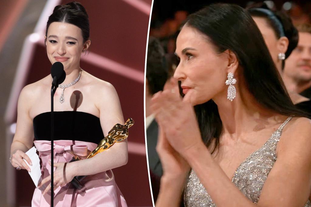 Lo que dijo Demi Moore después de perder a Oscar contra Mikey Madison