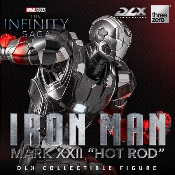 Marvel Studios: The Infinity Saga DLX Iron Man Mark 22 Hot Rod Figure From Threezero