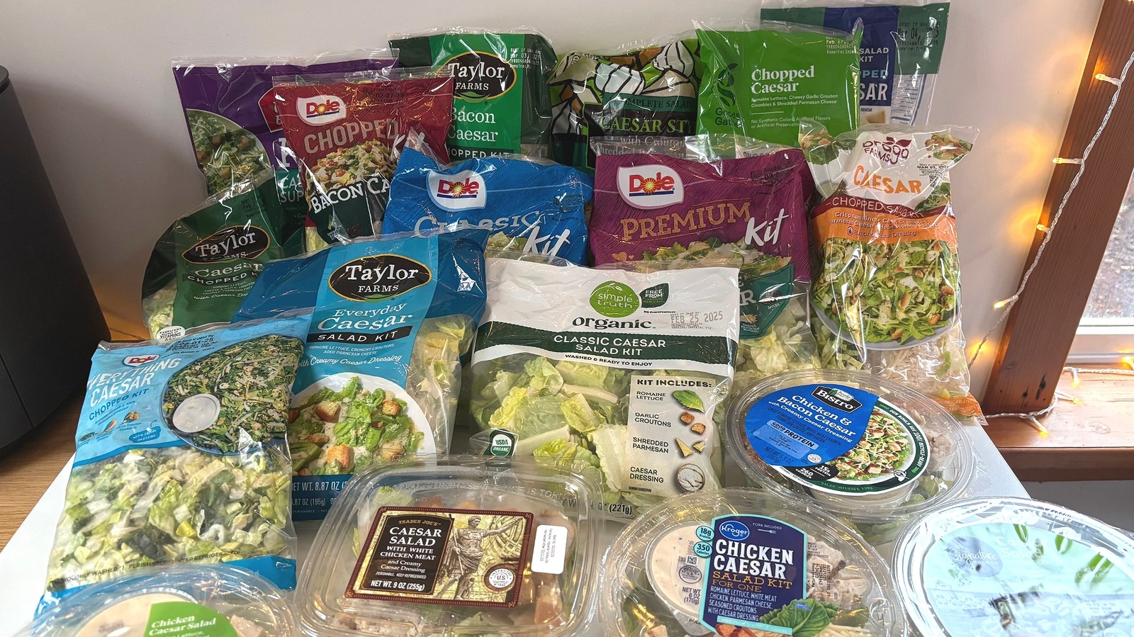 18 kits de ensalada de césar comprados en tiendas, clasificados