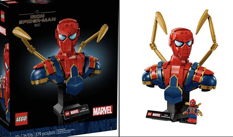 Pre-order Alert: LEGO Marvel Iron Spider-Man Bust Collectible Building Kit