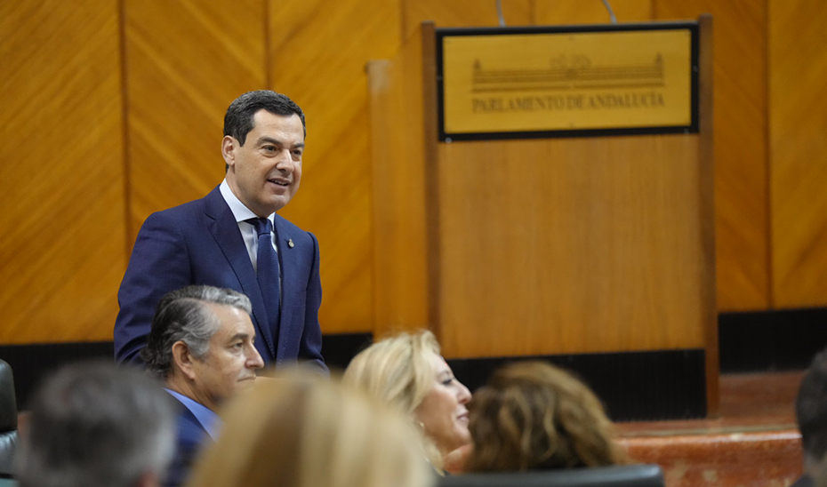 Moreno destaca el apoyo a los sectores económicos y el impulso a proyectos estratégicos para Andalucía