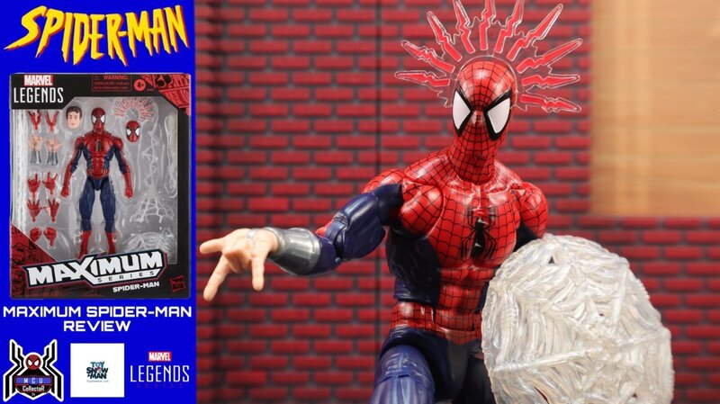 Marvel Legends Maximum Series SPIDER-MAN McFarlane Peter Parker Comic Figure Video Review And Images