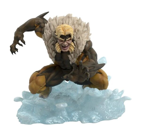 Marvel Gallery Comic Sabretooth Figure Diorama