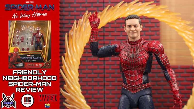 Mafex No. 241 Marvel FRIENDLY NEIGHBORHOOD SPIDER-MAN Tobey Maguire No Way Home MCU Movie Figure Video Review And Images