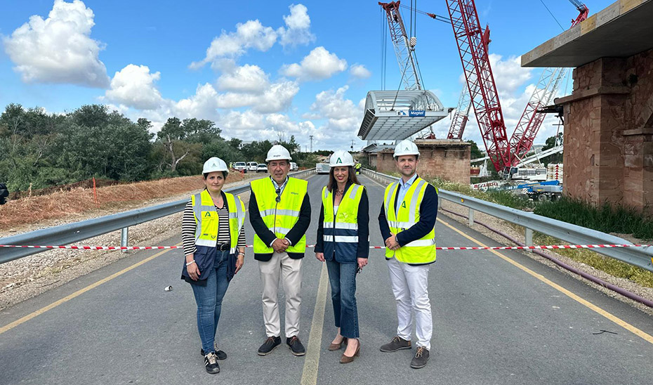 La ampliación del puente de Villa del Río llega a su recta final con el 85% de la obra ejecutada
