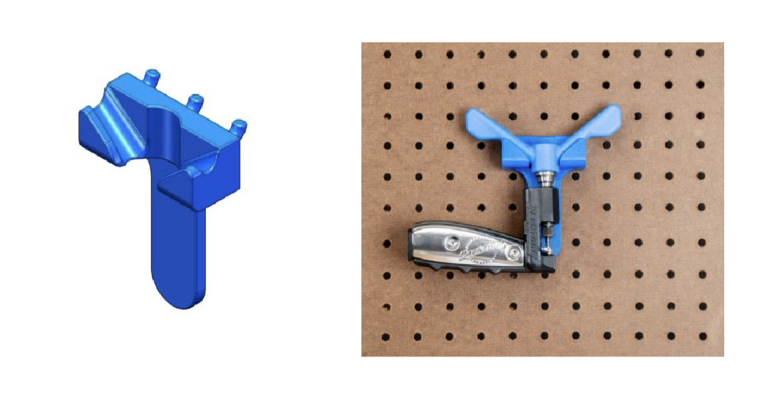 GRATIS y listo para imprimir: Park Tool comparte portavasos de tablero de clavijas impresas en 3D