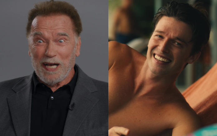 Arnold Schwarzenegger comparte una reacción sincera a la escena desnuda de loto blanco de su hijo Patrick