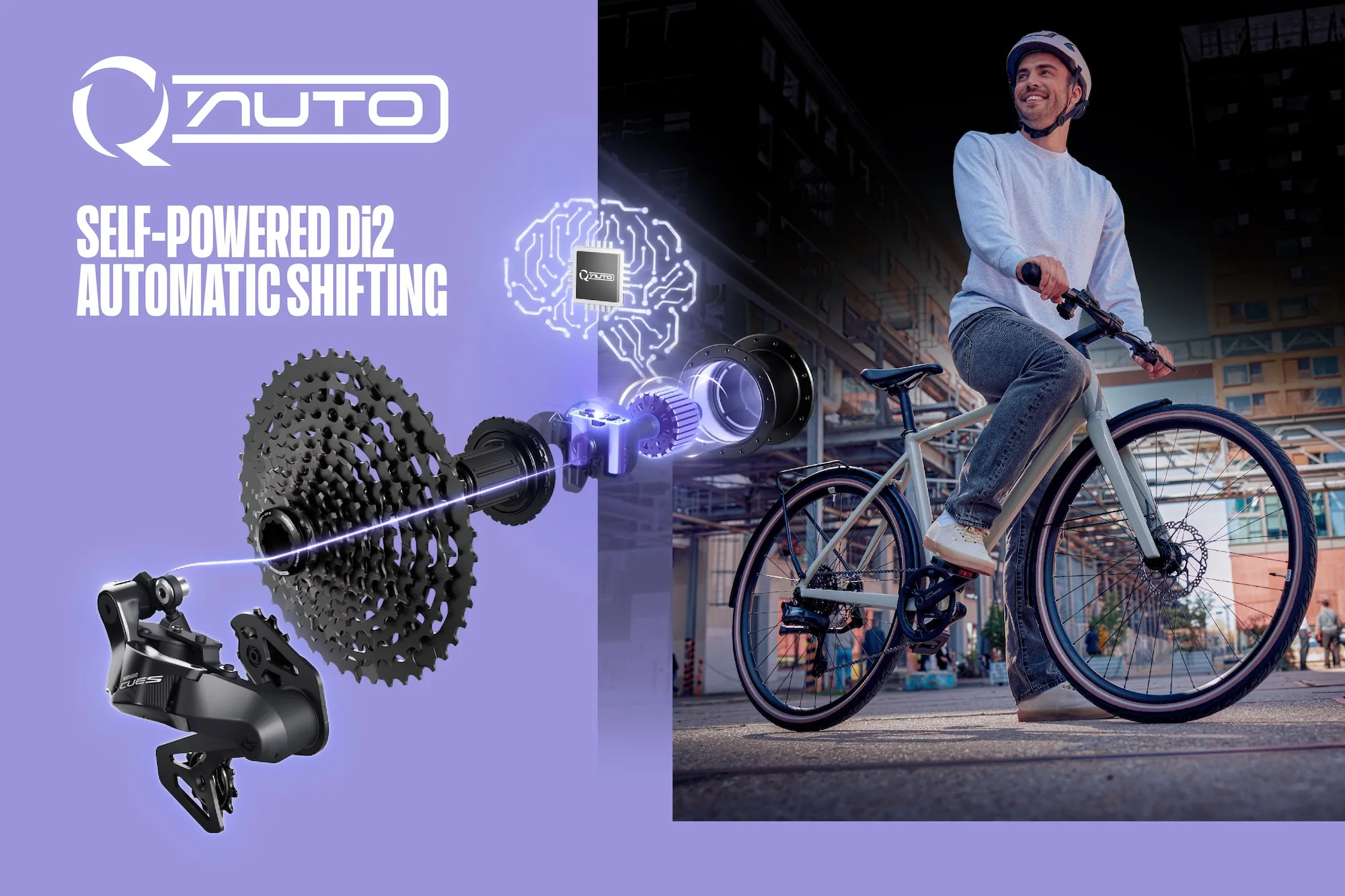 Shimano Q’auto trae un cambio automático inalámbrico con motor Dynamo a las bicicletas analógicas