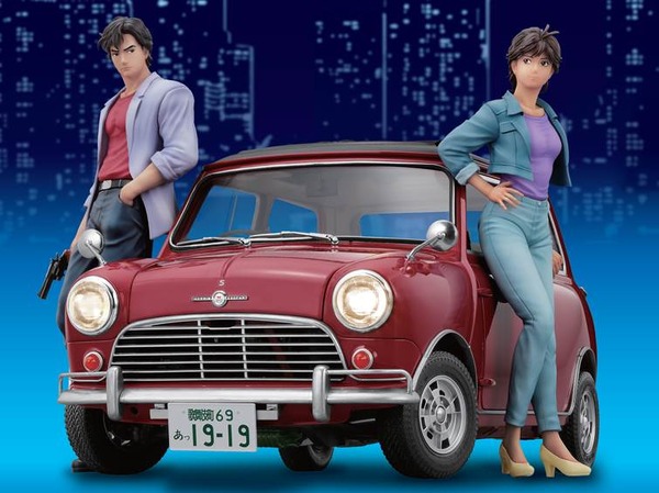 “City Hunter” El querido auto de Saeba Ryo, “Mini Cooper”! La matrícula “AH 19-19” también reprodujo la primera publicación de la revista