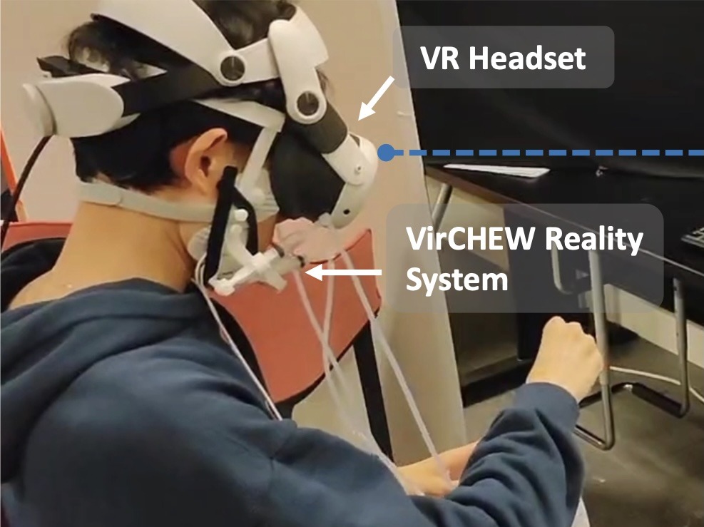 Verchew Reality Finalmente permite a las personas comer comida vr comida