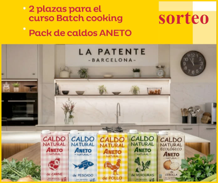 Aneto extrage 2 locuri la cursul Batch cooking + lot de bulion – Cadouri și mostre gratuite
 – Știri de agrement